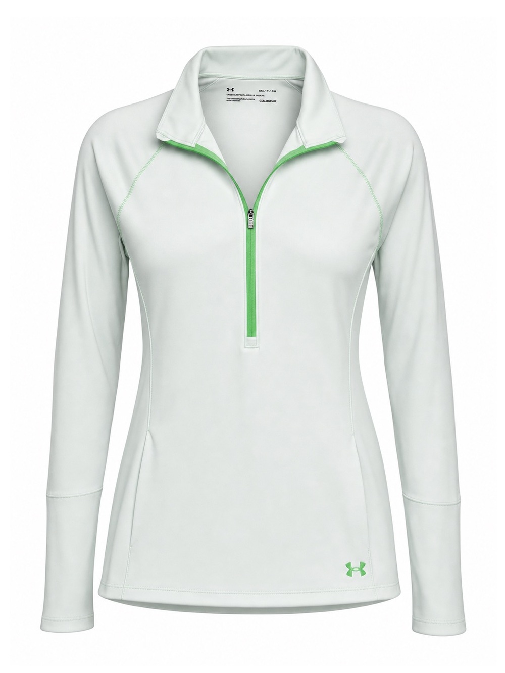 Under Armour Quarter Zip Pullover Mint Green Women Small Outdoor Athletic Chic